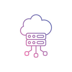 Big data vector icon stock illustration