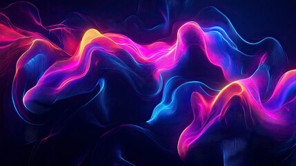 Obraz premium abstract background with colorful neons, colored neon contours, abstract colored wallpaper