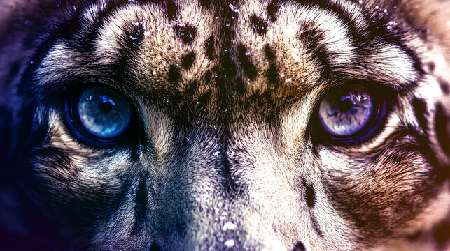 A detailed macro shot of the soulful eyes of a pug, capturing the intricate textures and expressions in close-up