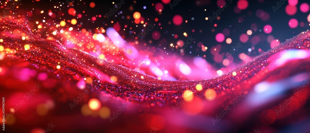Poster colorful abstract background with vibrant lights creating a dynamic and energetic visual effect