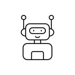 Robotics vector icon stock illustration