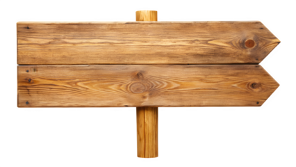 Rustic Wooden Sign PNG Cut-Out – Transparent Background for DIY Decor