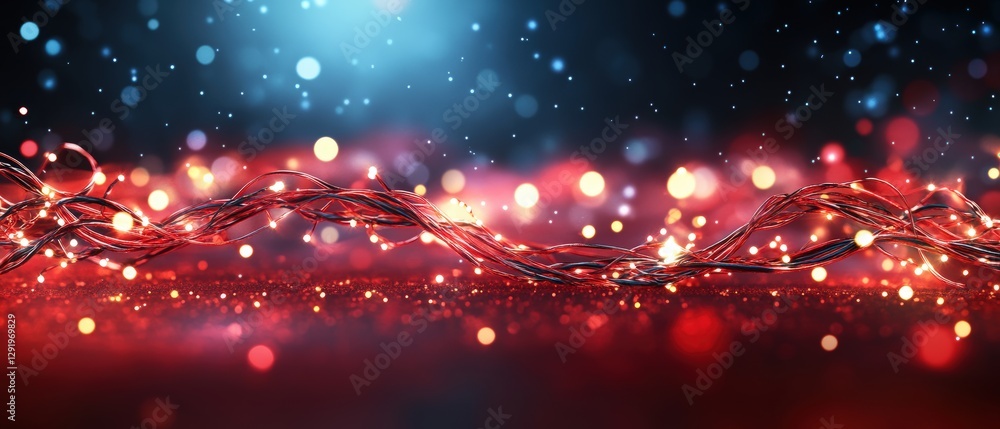 Poster red and black abstract background with lights and textures for design and creative projects