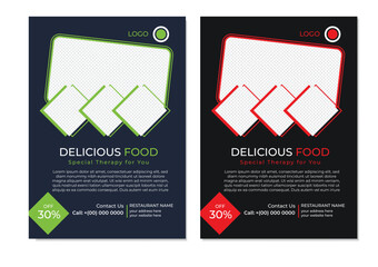 Creative Modern Clean Clear fresh Business Flyer or Restaurant flyer design template