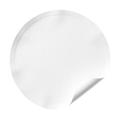 White-Round-Sticker-Peel-Edge-Label-Blank-Adhesive