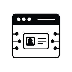 Idigital Identity Vector icon