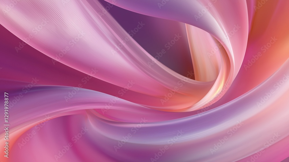 Poster abstract digital art piece that appears to be a close-up of a wave-like pattern. the wave is made up