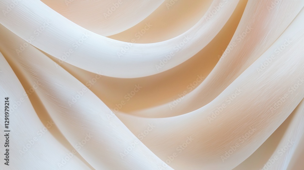 Poster close-up of a fabric with a smooth and elegant texture. the fabric appears to be made of a light-col