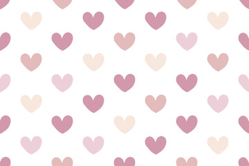 Hearts Seamless Pattern for Cute and Romantic Design