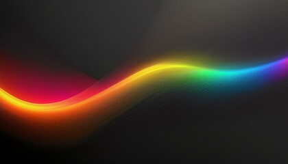 dark grey black abstract background with rainbow glowing lines design for social media post business advertising event modern technology innovation colourful concept background