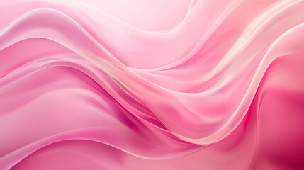 Obraz premium Serene Pink Waves: An abstract masterpiece of flowing, gentle curves in soft pink hues, creating a calming and dreamy atmosphere. Perfect for backgrounds or design inspiration.
