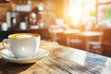 Fototapeta premium Coffee Shop Latte