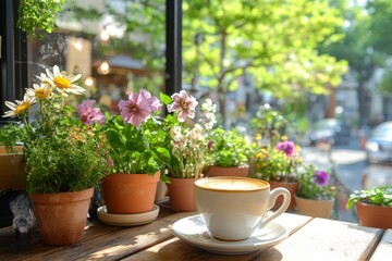 Obraz premium Coffee Shop Latte