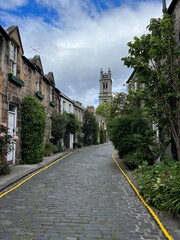 Edinburgh Scotland Capital City Cobblestone