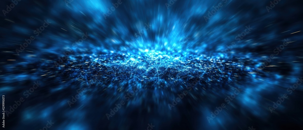 Aufkleber blue abstract background featuring light effects and design elements suitable for various creative p