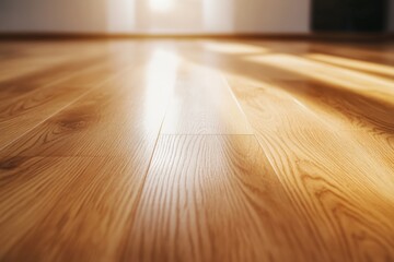 wooden floor with sunlight