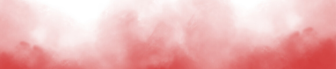 PNG fog texture isolated on transparent background. Border from smoke. Design element. Red vector cloudiness.