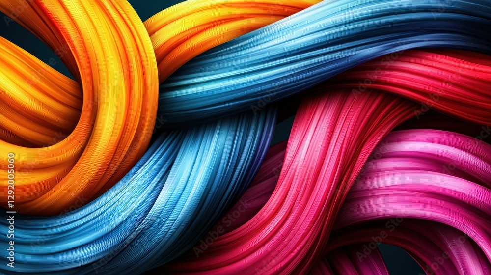 Poster colorful abstract background with blended shapes and textures for creative design projects