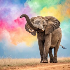 Fototapeta premium elephant in the wild