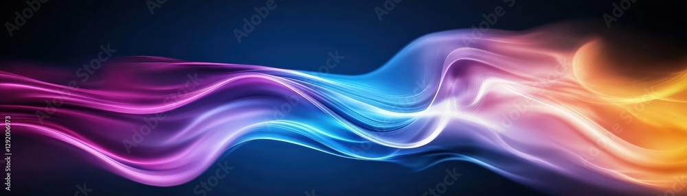 Aufkleber abstract background with vibrant colorful waves and smooth flowing patterns for creative design proj
