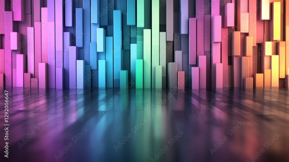 Poster colorful abstract background featuring a variety of vibrant colors and dynamic patterns in a visuall