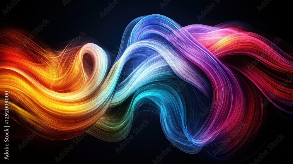 Poster abstract colorful lines background with vibrant hues and artistic patterns for creative design proje