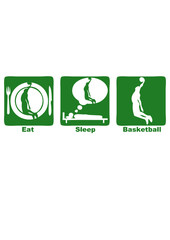 basketball eat sleep play dunk  basket © Scal