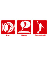 basketball eat sleep play dunk  basket © Scal
