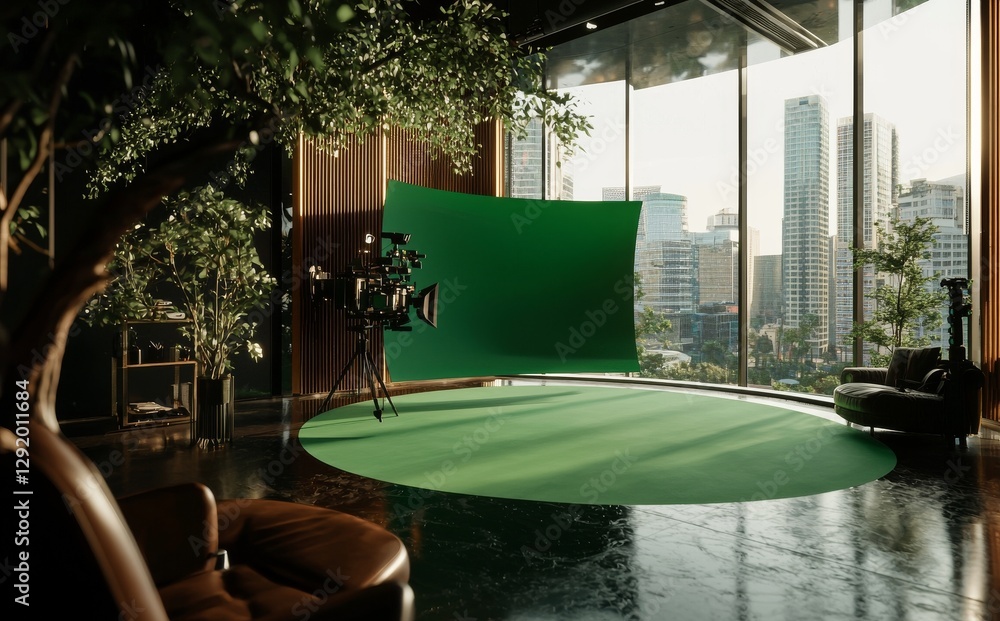 Poster the ideal setting for any chroma key or green screen video production and design is provided by stud