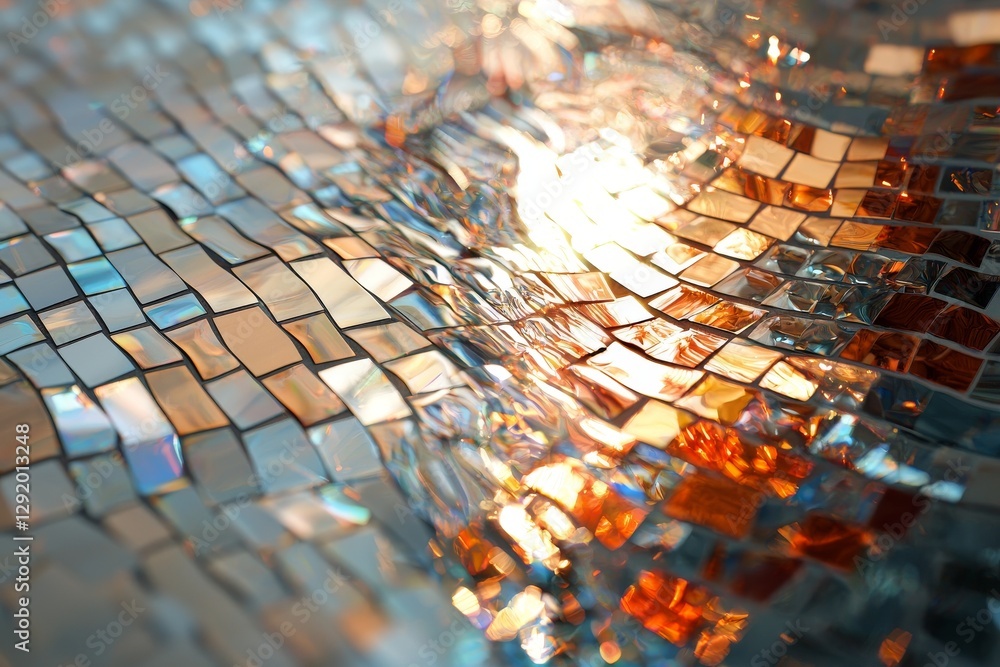 Poster up close viewing of led display screen incorporating various color shades for technology