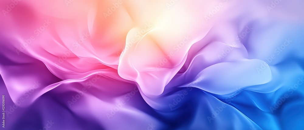 Aufkleber abstract background design featuring blue and pink color gradients with a smooth flowing texture