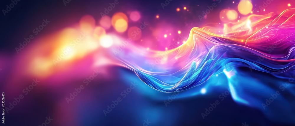 Poster colorful abstract background with dynamic lines and shapes ideal for modern design and creative proj