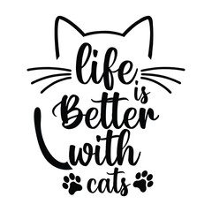 Obraz premium Cat t shirt Design