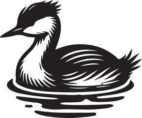Fototapeta premium duck on white background