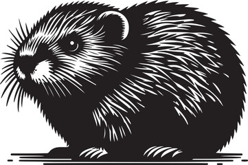 vector illustration of a hedgehog