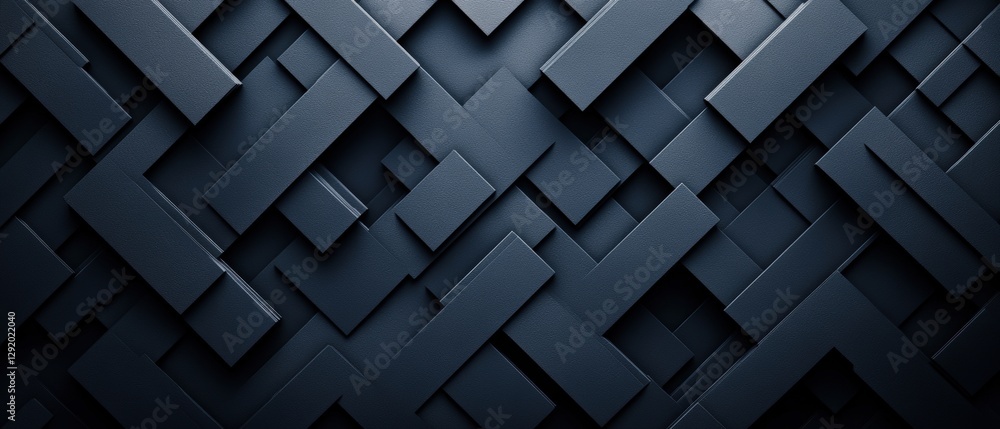 Aufkleber black abstract background featuring three-dimensional cubes and photographic elements in a modern de