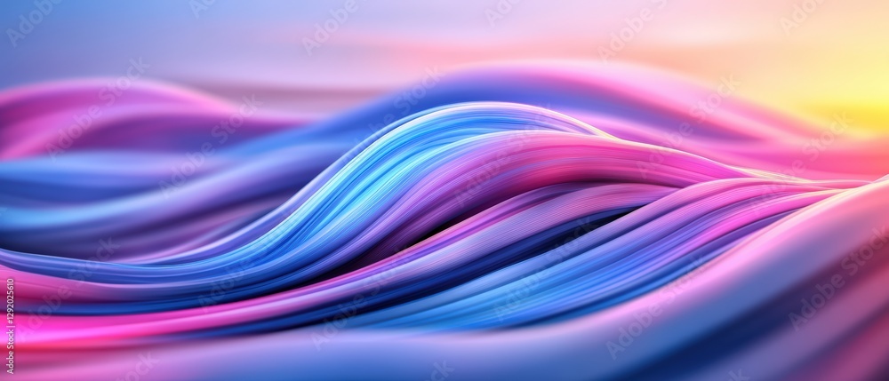 Poster abstract background featuring colorful waves and shapes in a fluid design for creative projects
