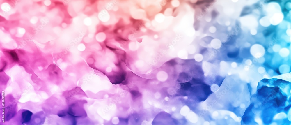 Poster abstract light patterns with colorful bokeh effect in blurred background artistic photography