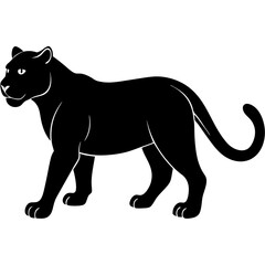 Panther Icon Vector Scalable Silhouette for Branding & Graphics