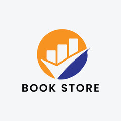 book publisher store logo design vector
