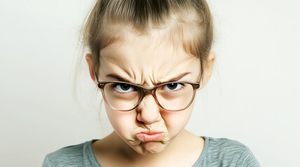 angry girl, AI generated