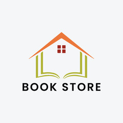 book publisher store logo design vector