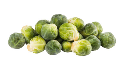 Fototapeta premium Harvesting fresh brussels sprouts farm field food photography natural light close-up organic produce