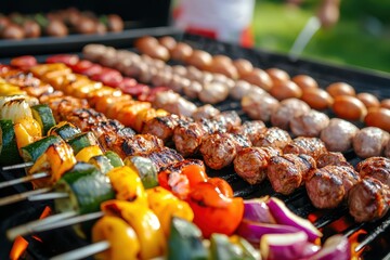 Grilled meat food banner