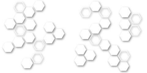 Modern and seamless pattern in design with hexagonal molecular structures in technology background.Abstract background with hexagons and geometric pattern in honeycombs design in illustration.