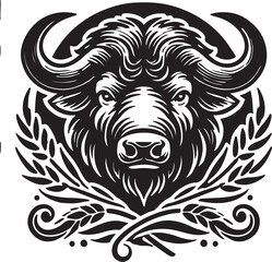 vector illustration of a cow