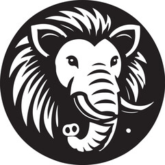 vector illustration of a lion head