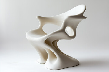 Abstract Taffy Chair, Isolated