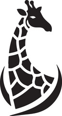 Fototapeta premium black and white horse vector illustration