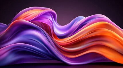 Abstract colorful waves in flowing design for creative backgrounds and artistic presentations